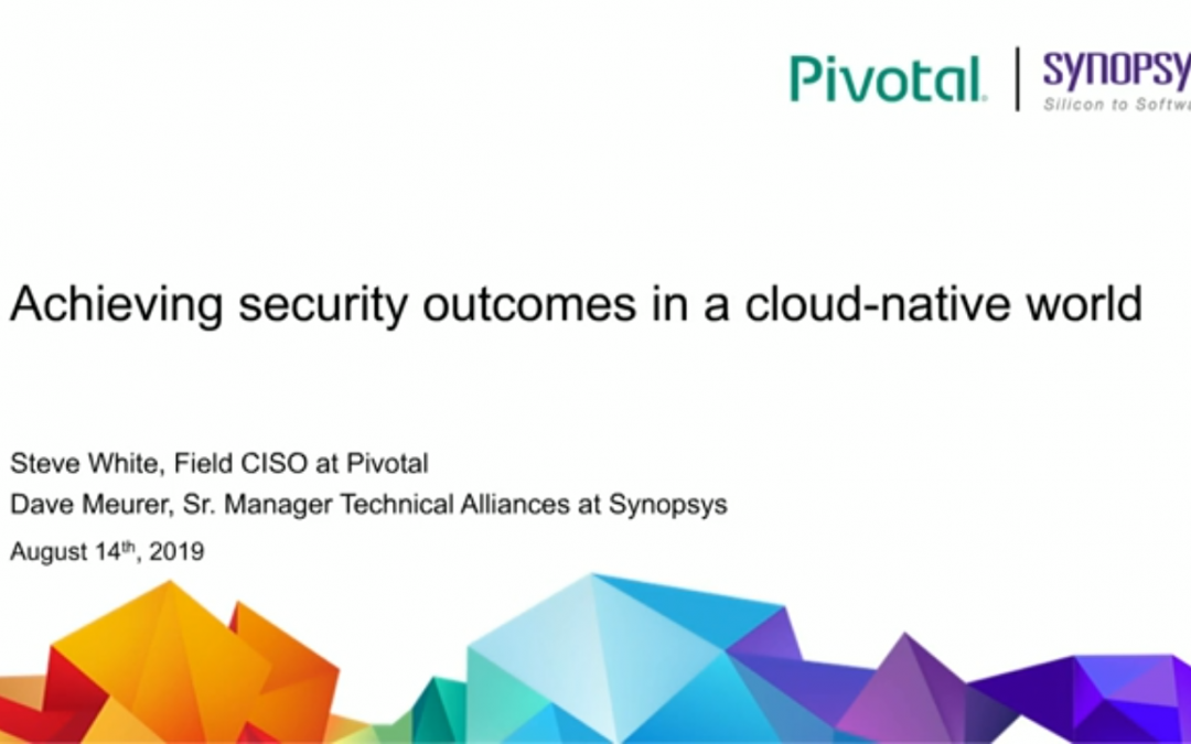 Achieving Security Outcomes in a Cloud-Native World